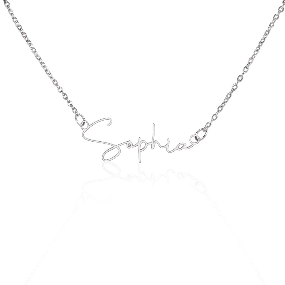 Smokin Hot Pickler Signature Style Name Necklace