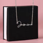Smokin Hot Pickler Signature Style Name Necklace