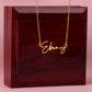 Signature Name Message Card Template