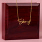 Smokin Hot Pickler Signature Style Name Necklace